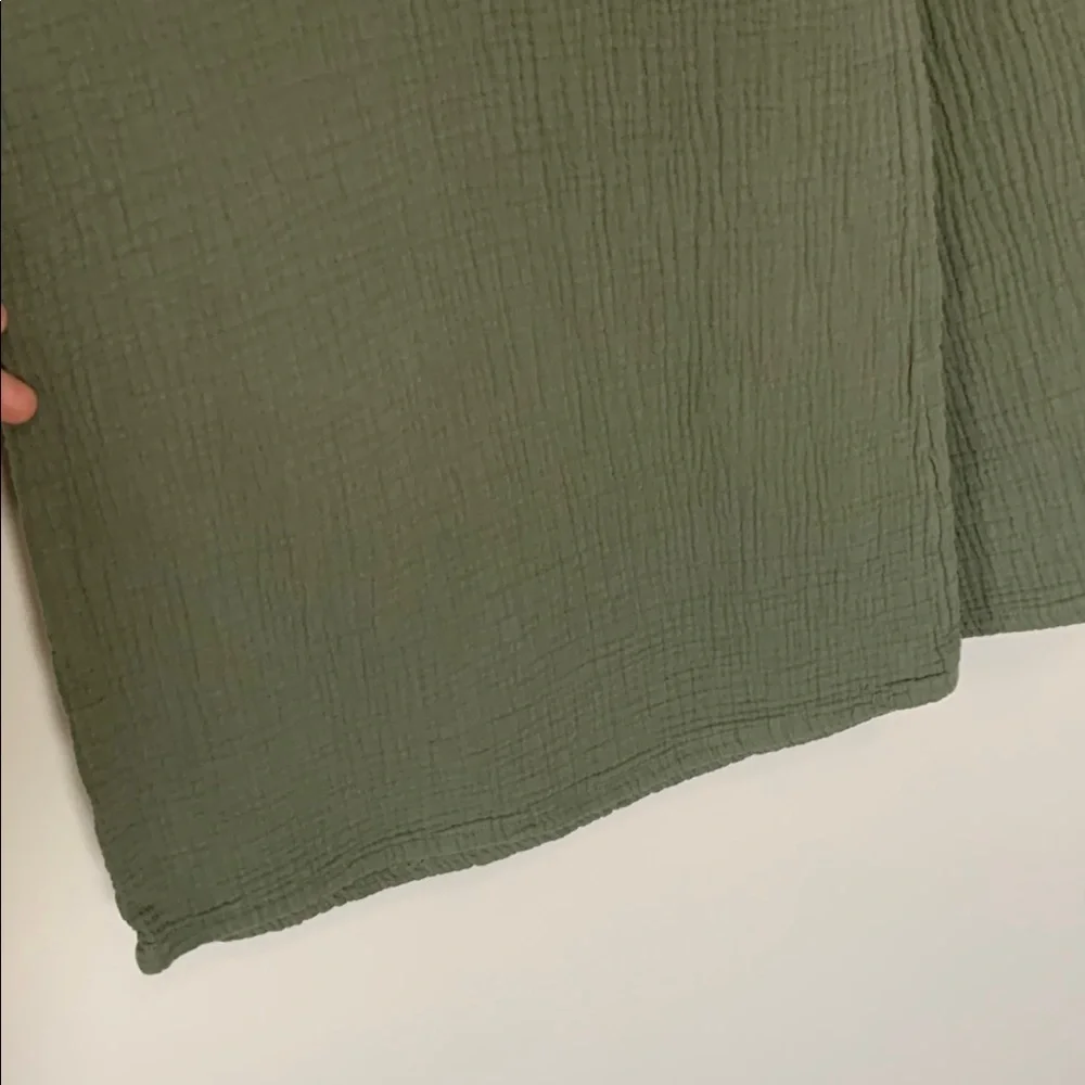 AERIE Pool To Party Wide Leg Gauzy Pants Green Size XL - Picture 5 of 14